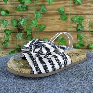 Circus Sam Edelman Women Ninette‎ Slide White Fabric 6.5 Medium Gently Used 2025